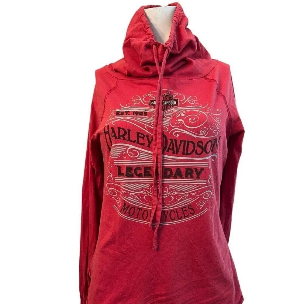 Harley Davidson Smoky Mountain Tennessee Womens S Long Sleeve Shirt Neck Gator
